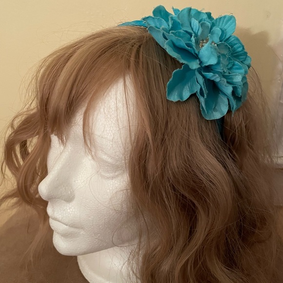 Hairbands 6 Lot Floral Reds, Blue, Pink & Glittery Purple Bow - Picture 4 of 14